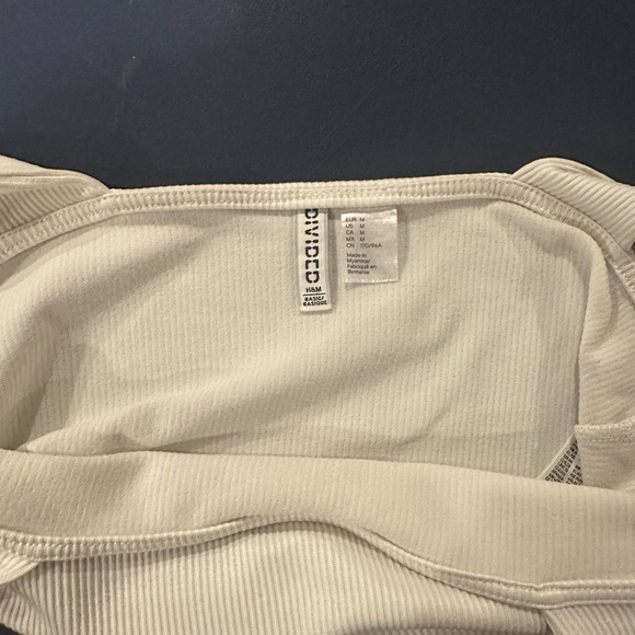 Cream Ribbed Cropped Tank - Picture 3 of 3